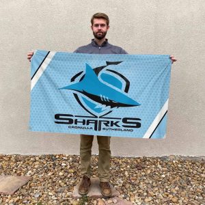 Cronulla-Sutherland Sharks 3D House Flag - HOATT 6304