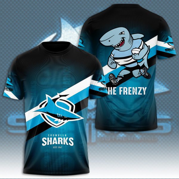 Cronulla-Sutherland Sharks 3D Apparel - HOATT 6302