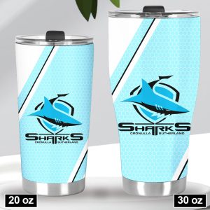 Personalized Cronulla-Sutherland Sharks Tumbler Cup - VANDH 3480