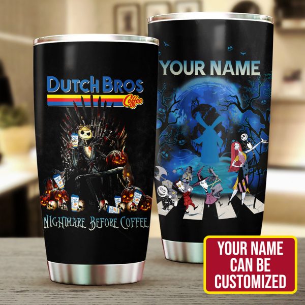 Personalized Dutch Bros Coffee x Horror Movies Tumbler Cup - VANDH 3506