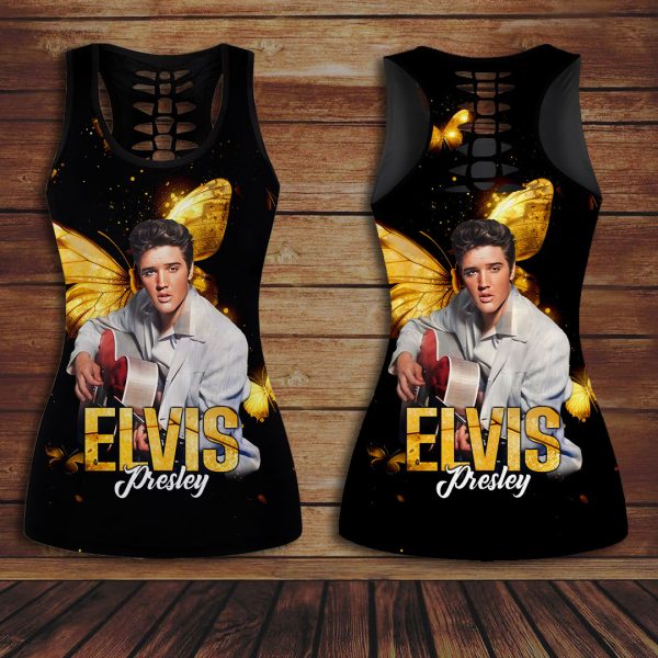 Elvis Presley Hollow Tank Top Leggings - VANDH 3535