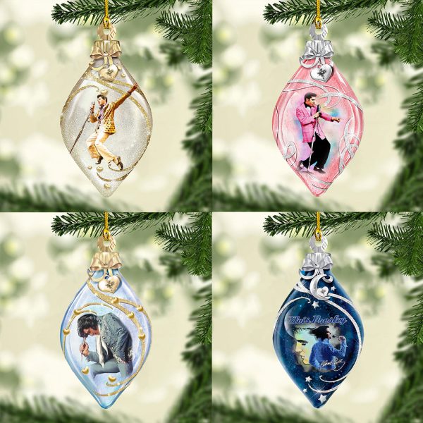 4PCS Elvis Presley Custom Shape 2-sided Acrylic Ornament – MAITM 8159