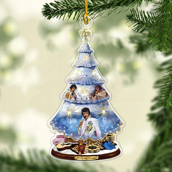 Elvis Presley Custom Shape Clear 1-sided Acrylic Ornament - MAITM 8121