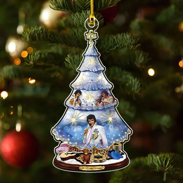 Elvis Presley Custom Shape Clear 1-sided Acrylic Ornament - MAITM 8121