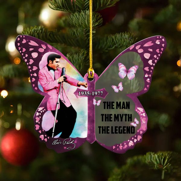 Elvis Presley Custom Shape Clear 1-sided Acrylic Ornament - MAITM 8103