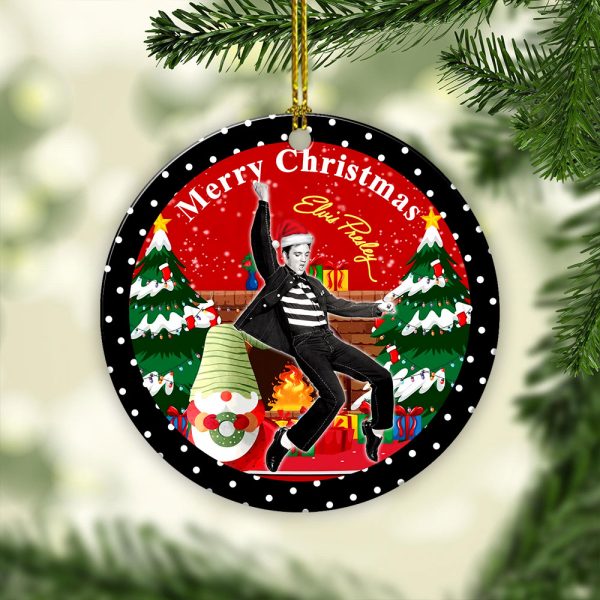 Elvis Presley Fixed Shape 2-sided Acrylic Ornament - GNE 1522