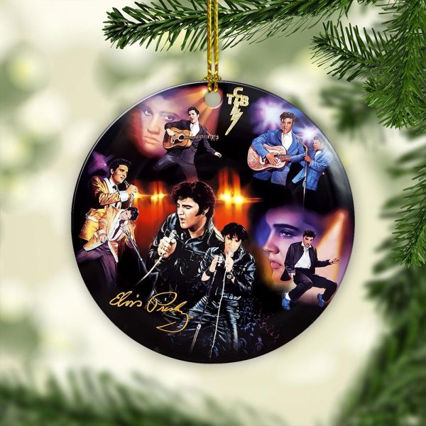 Elvis Presley Fixed Shape 2-sided Acrylic Ornament - GNE 1523