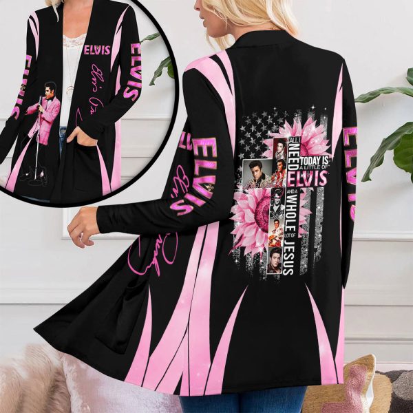 Elvis Presley Women's Patch Pocket Cardigan - MAITM 7969