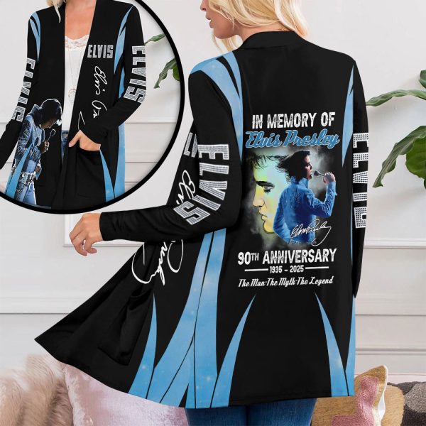 Elvis Presley Women's Patch Pocket Cardigan - MAITM 8019