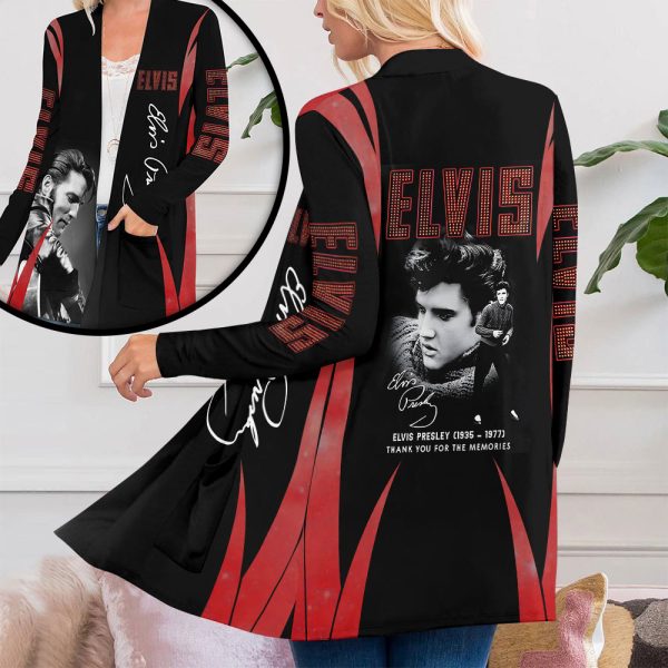 Elvis Presley Women's Patch Pocket Cardigan - MAITM 8036