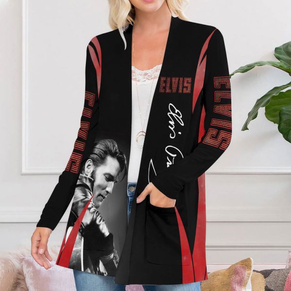 Elvis Presley Women's Patch Pocket Cardigan - MAITM 8036