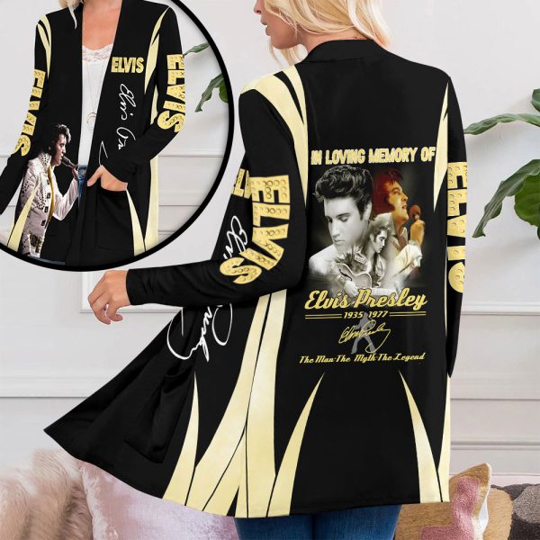 Elvis Presley Women's Patch Pocket Cardigan - MAITM 8044