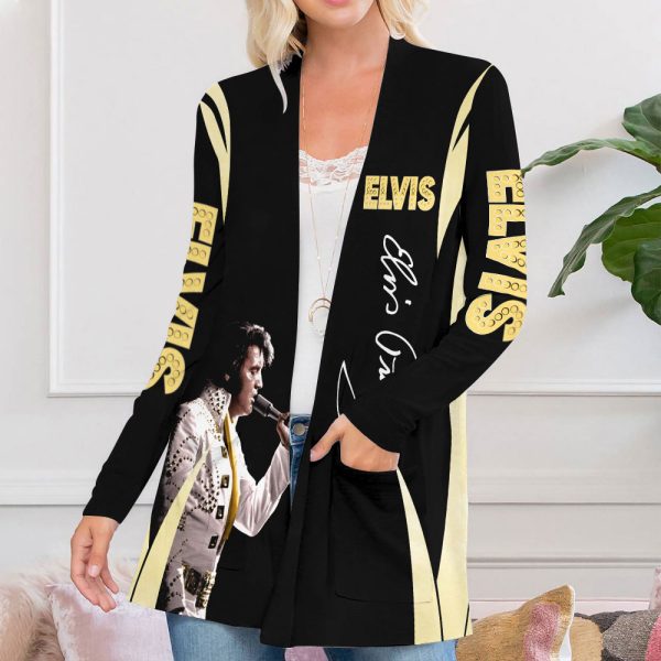 Elvis Presley Women's Patch Pocket Cardigan - MAITM 8044