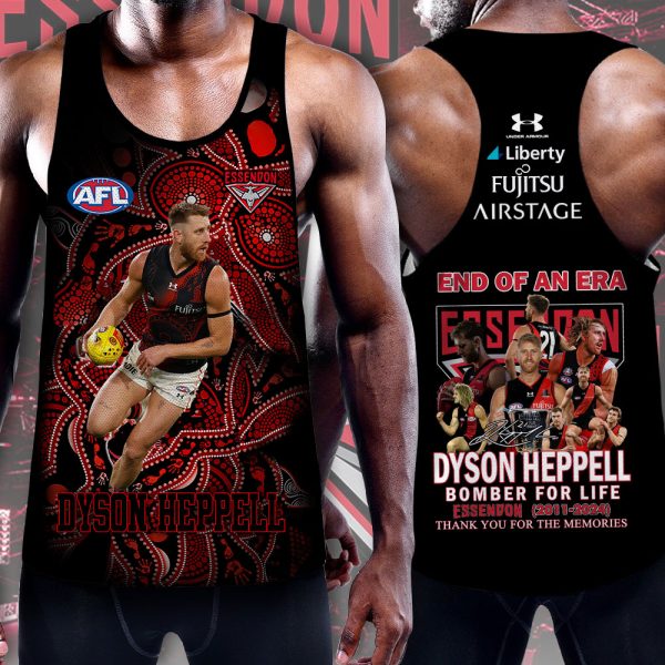 Essendon FC x Dyson Heppell Y-Back Muscle Tank Top - MAITM 7919