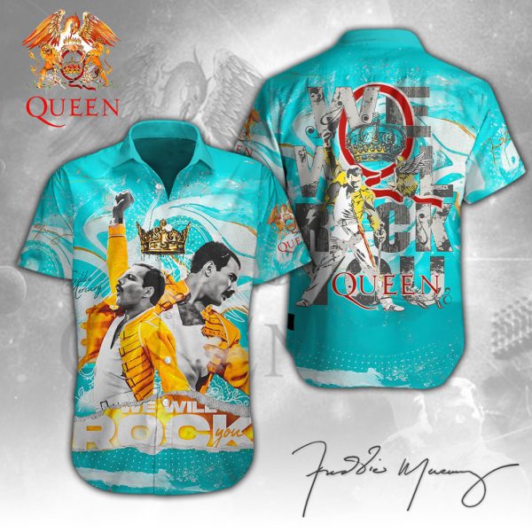 Freddie Mercury Short Sleeve Dress Shirt - HUNGVV 4487.1