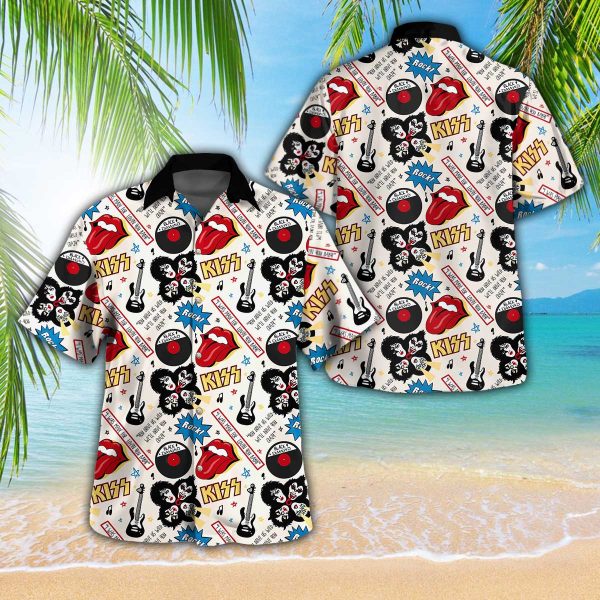 Kiss Band 3D Hawaii Shirt - GNE 1323