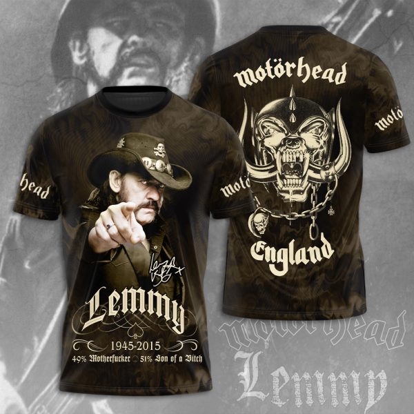 Motörhead Band x Lemmy Kilmister 3D Apparel - MAITM 4356