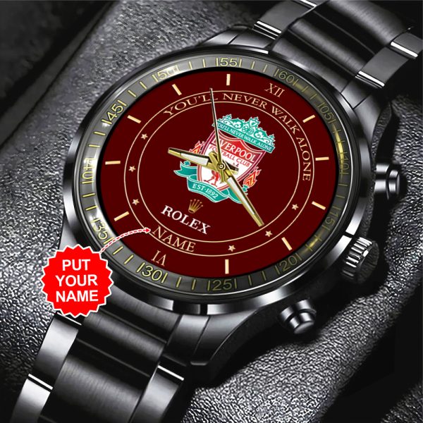 Personalized Liverpool x Rolex Black Stainless Steel Watch - MAITM 8151