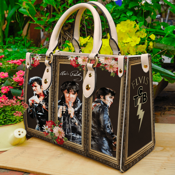 Elvis Presley Leather HandBag - MAITM 4404