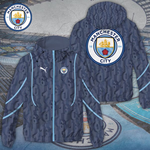 Manchester City 3D Windbreaker Jacket - TANTN 8281