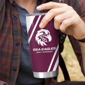 Personalized Manly Warringah Sea Eagles Tumbler Cup - VANDH 3489