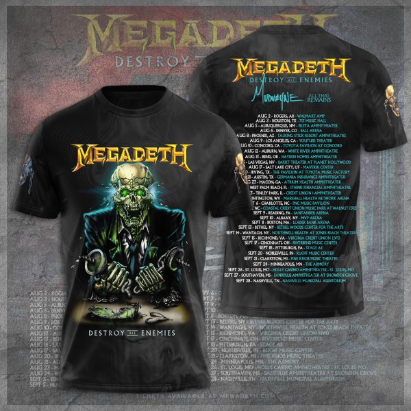 Megadeth Band 3D Apparel - TANTN 8263