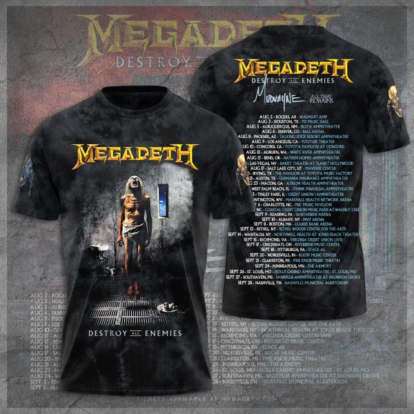 Megadeth Band 3D Apparel - TANTN 8264