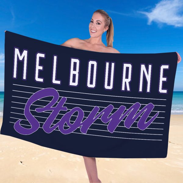 Melbourne Storm Rectangle Beach Towel - TANTN 8100