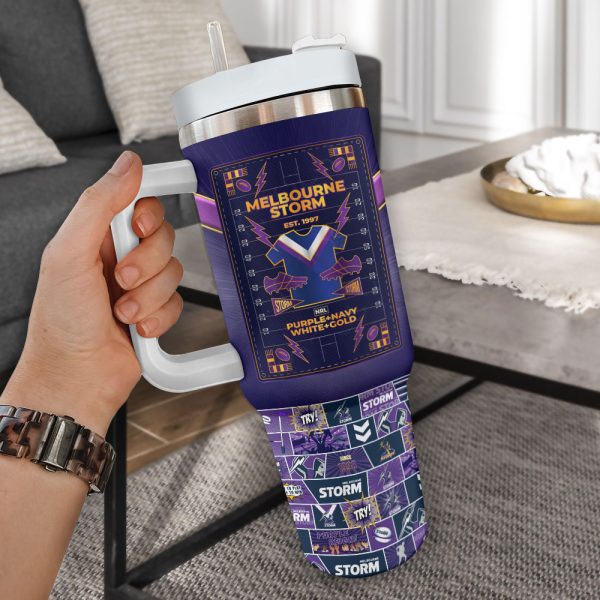 Personalized Melbourne Storm 40oz Stanley Tumbler - VANDH 3529