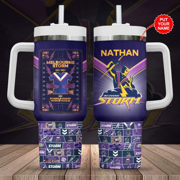 Personalized Melbourne Storm 40oz Stanley Tumbler - VANDH 3529