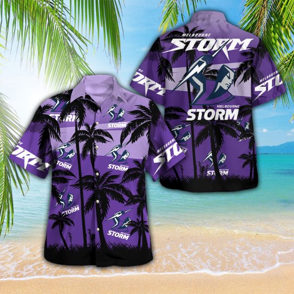 Melbourne Storm 3D Hawaiian Shirt - VANDH 3460