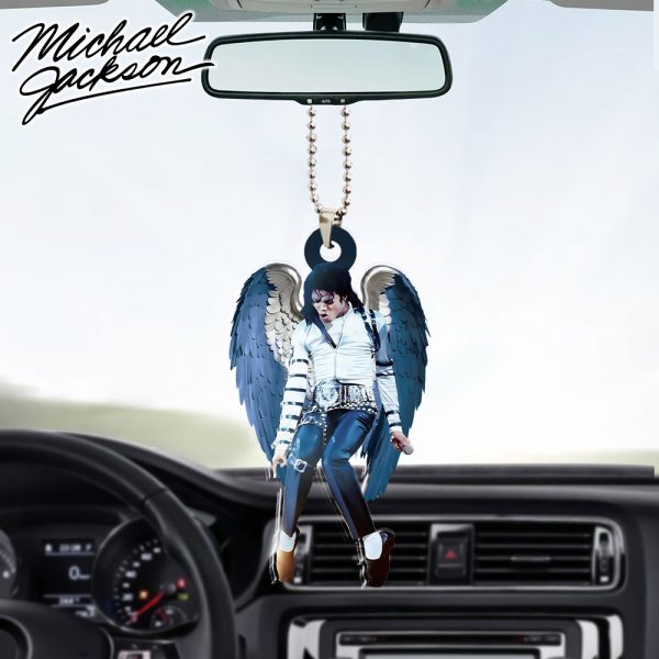 Michael Jackson Custom Shape 2-sided Acrylic Car Ornament - HOATT 6278