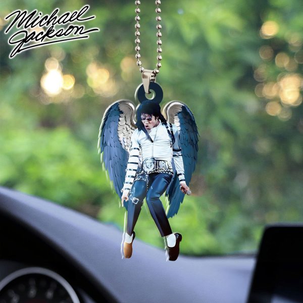 Michael Jackson Custom Shape 2-sided Acrylic Car Ornament - HOATT 6278