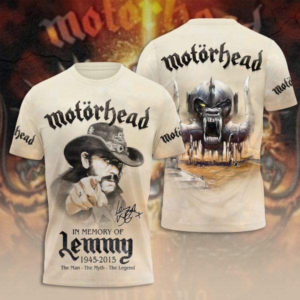 Motörhead Band x Lemmy Kilmister 3D Apparel - MAITM 4326