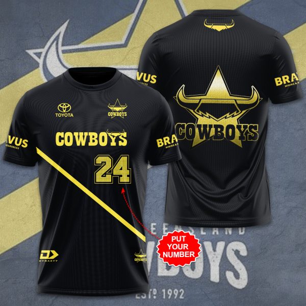 Personalized North Queensland Cowboys 3D Apparel - HOATT 6283