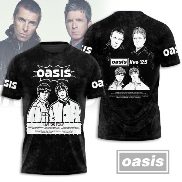 Oasis Band 3D T-Shirt – HUNGVV 7045