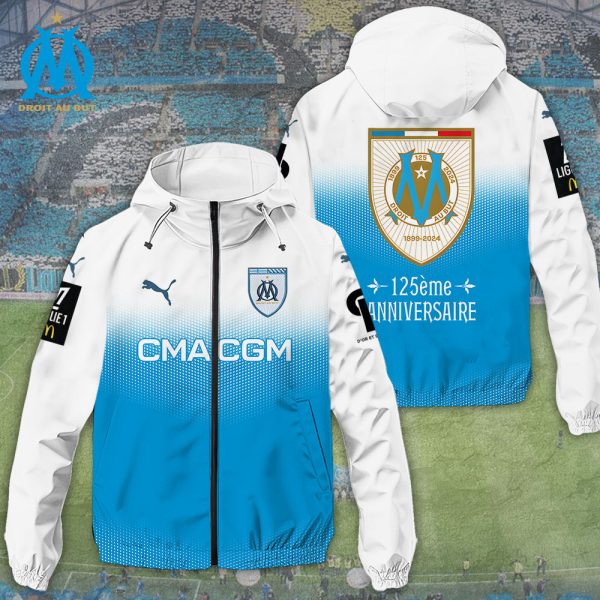 Olympique de Marseille 3D Windbreaker Jacket - TANTN 8556