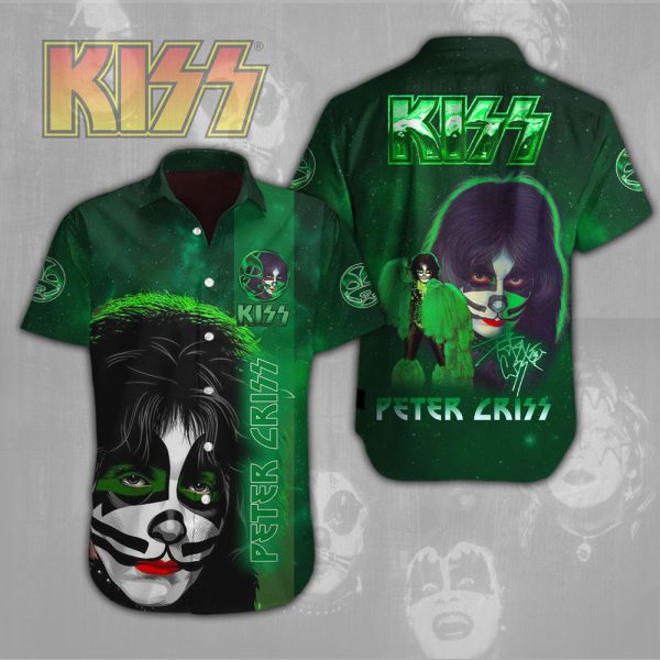 Peter Criss x Kiss Band Short Sleeve Dress Shirt - HUNGVV 3739.1