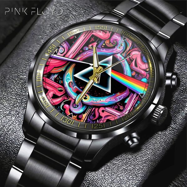 Pink Floyd Black Stainless Steel Watch - GNE 1566