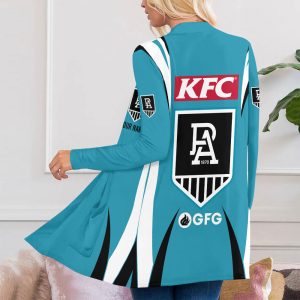 Personalized Port Adelaide FC Women's Patch Pocket Cardigan - MAITM 7920