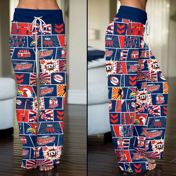 Sydney Roosters High-Waisted Straight-Leg Trousers - HOATT 6353