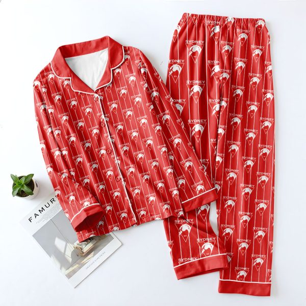 Sydney Swans Button Down Pajamas Set – TANTN 8443