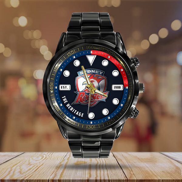 Sydney Roosters Black Stainless Steel Watch - HOATT 6454