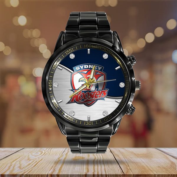 Sydney Roosters Black Stainless Steel Watch - HOATT 6455