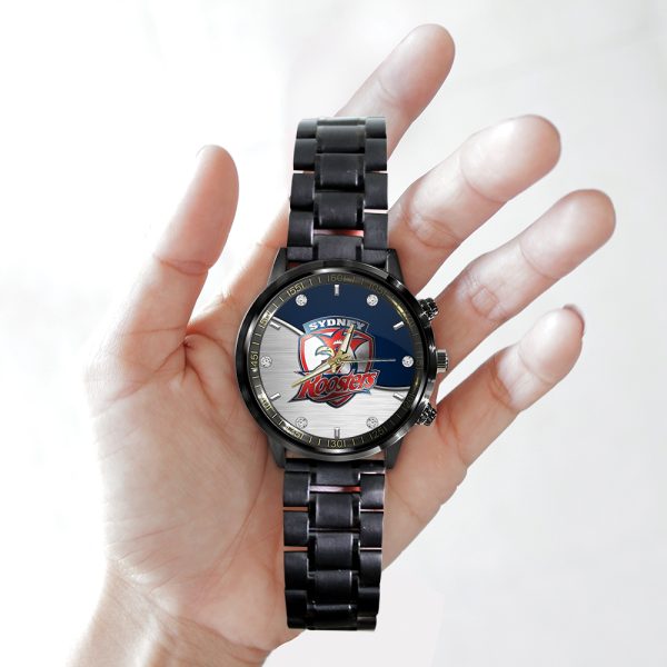 Sydney Roosters Black Stainless Steel Watch - HOATT 6455