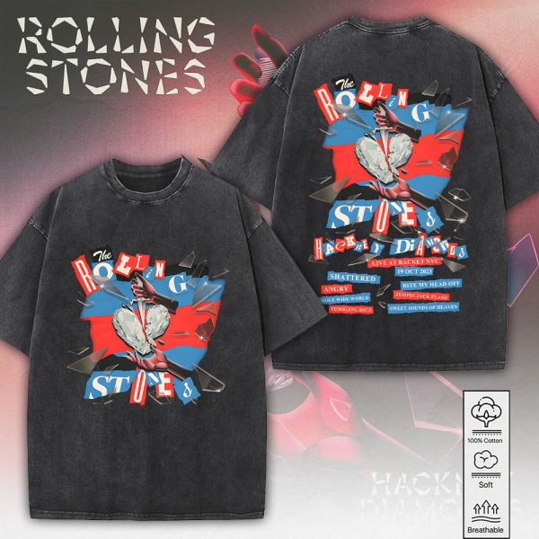 The Rolling Stones 2D Acid Washed Cotton Shirt - MAITM 8093