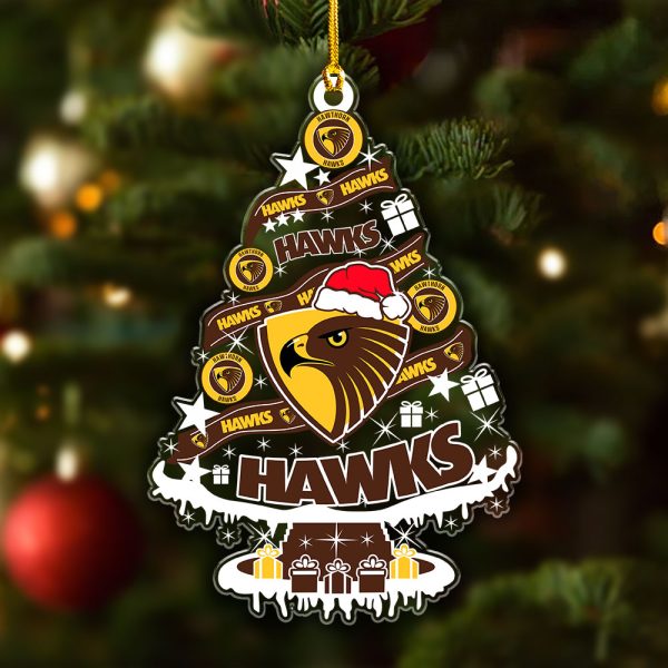 Hawthorn FC Custom Shape Clear 1-sided Acrylic Ornament - VANDH 3613