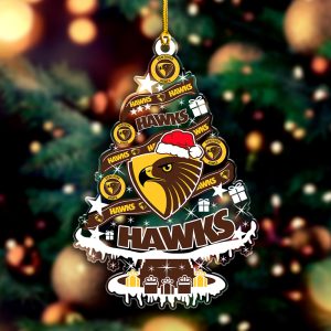 Hawthorn FC Custom Shape Clear 1-sided Acrylic Ornament - VANDH 3613