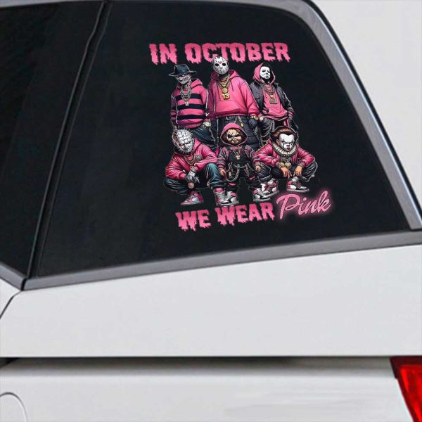 Breast Cancer Awareness x Horror Movies 3D Decal – HOATT 6683