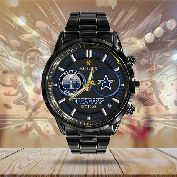 Dallas Cowboys x Rolex Black Stainless Steel Watch - MAITM 8388